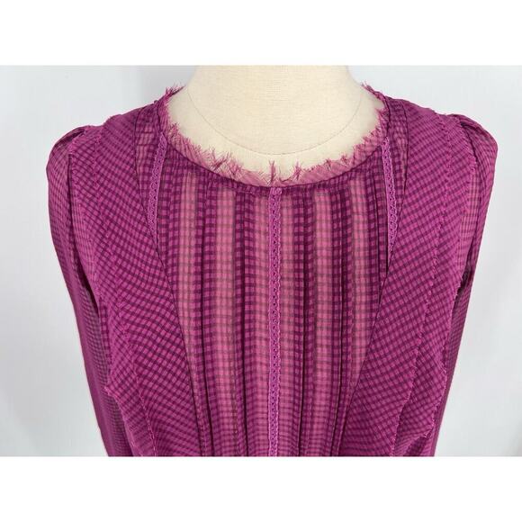 Anthropologie HD In Paris Size 6 Sheer Blouse EUC - Picture 3 of 12